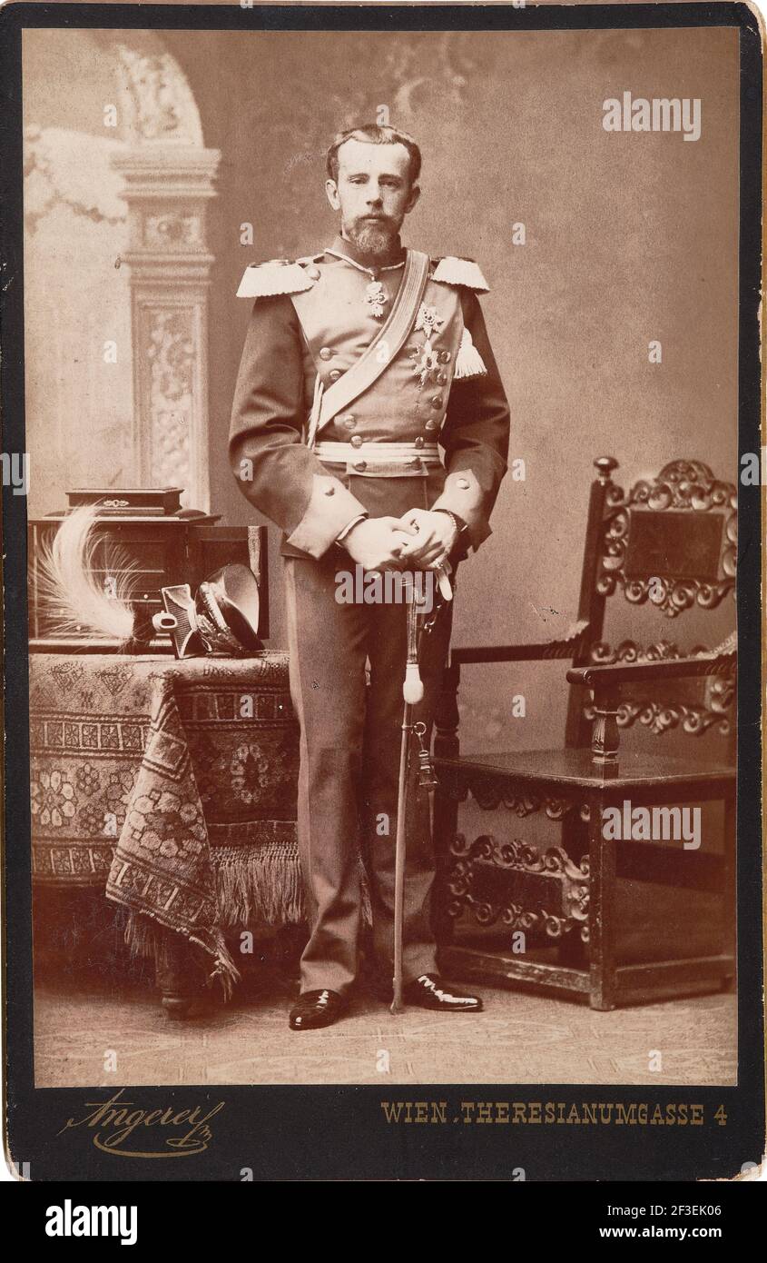 Rudolf, Kronprinz von Österreich (1858-1889), um 1885. Private Sammlung. Stockfoto