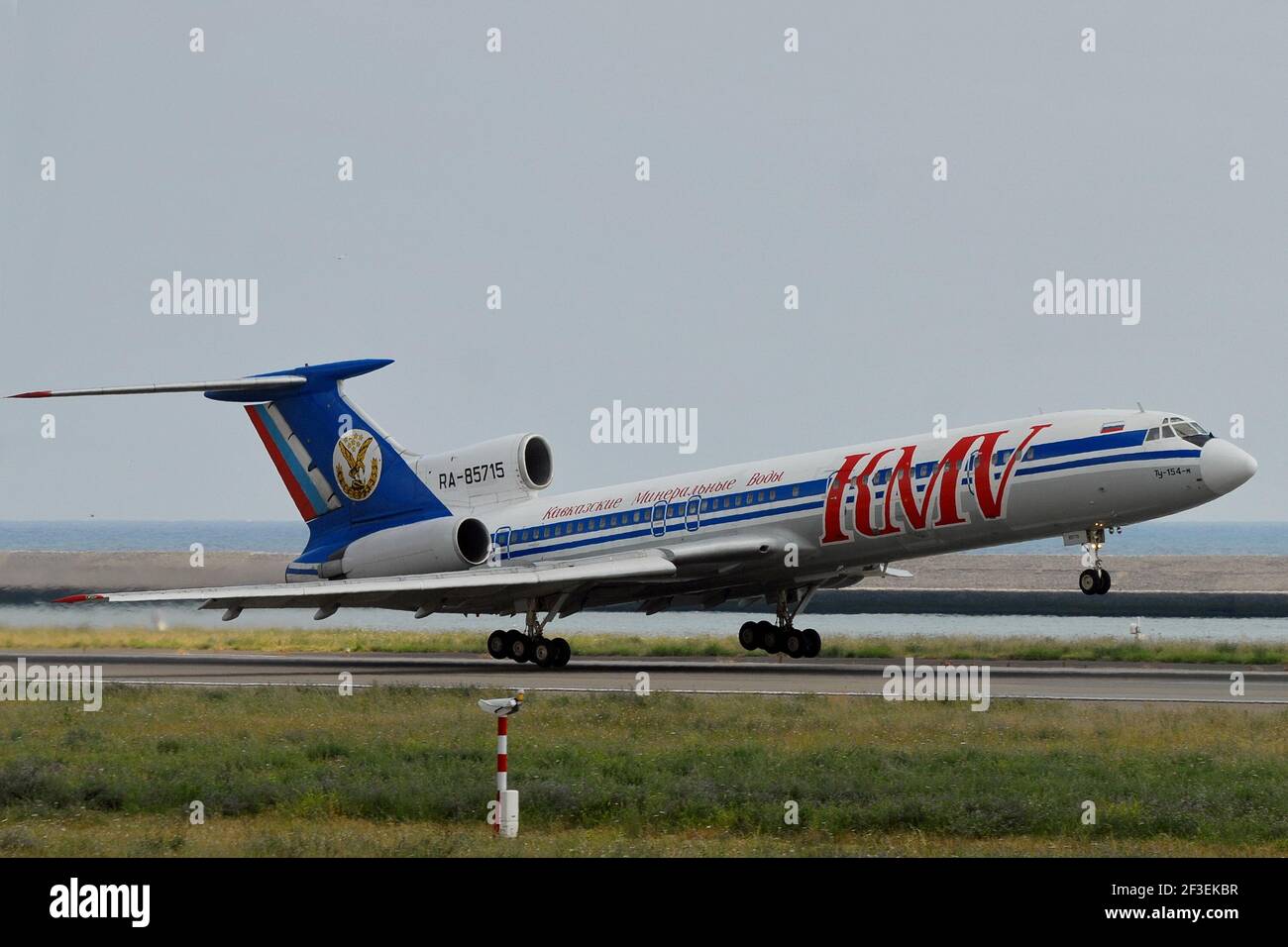 15-03-2021 - Generic Airplanes - RA-85715 - KMV - Kavminvodyavia - Tupolev. Seriennummer 91A-891, Typ TU-154M. Sie flog 1991 als CCCP-85715. Spät Stockfoto