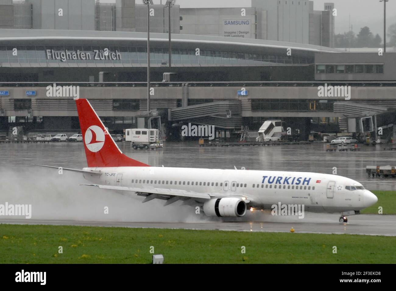 15-03-2021 - Generic Airplanes - TC-JFE - Türkisch - Boeing 737 NG MAX. Seriennummer 29767, Typ 737-8F2. Erstflug am 29,08.1998, geliefert nach Tur Stockfoto
