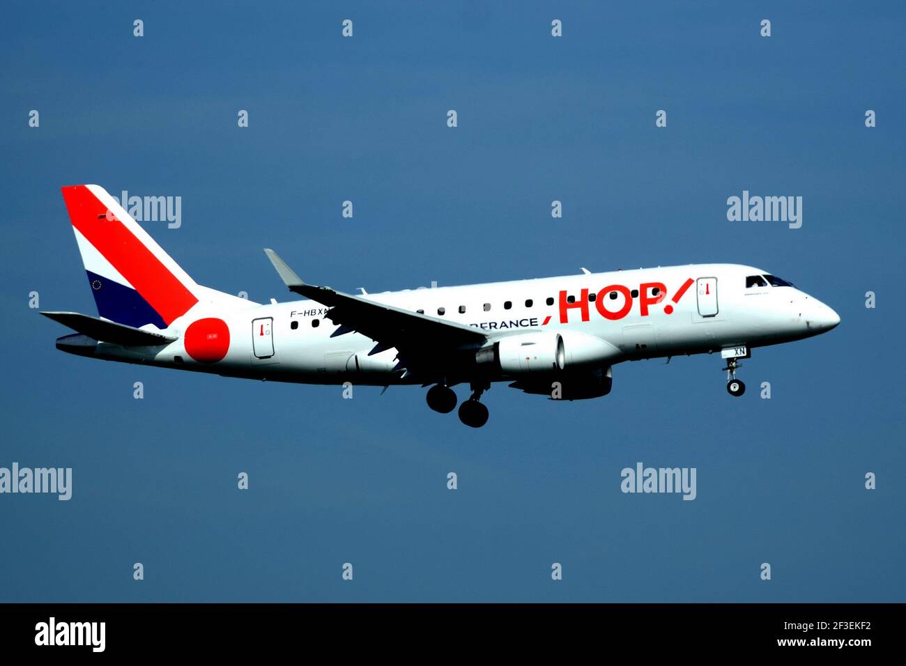 15-03-2021 - Generic Airplanes - F-HBXN - Hop! - Embraer 170. Seriennummer 11, Typ 170LR. Geliefert an Hop! Am 1,04.2016. Ihr erster Besitzer war Alital Stockfoto