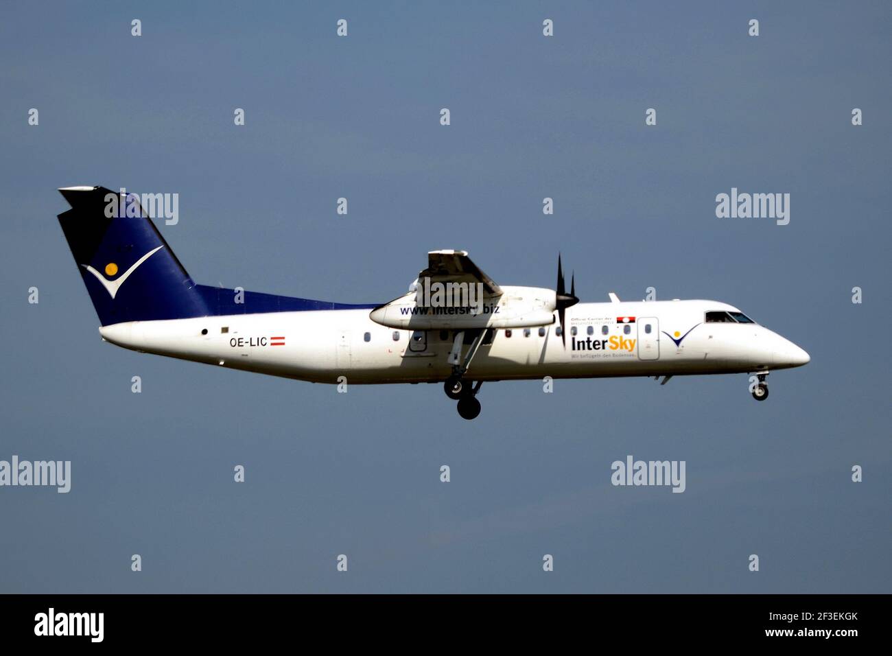 15-03-2021 - Generic Airplanes - OE-LIC - Intersky - Dash 8. Seriennummer DHC-8 314, Typ 503. Erstflug auf unbekannt, geliefert nach Intersky am 28,0 Stockfoto