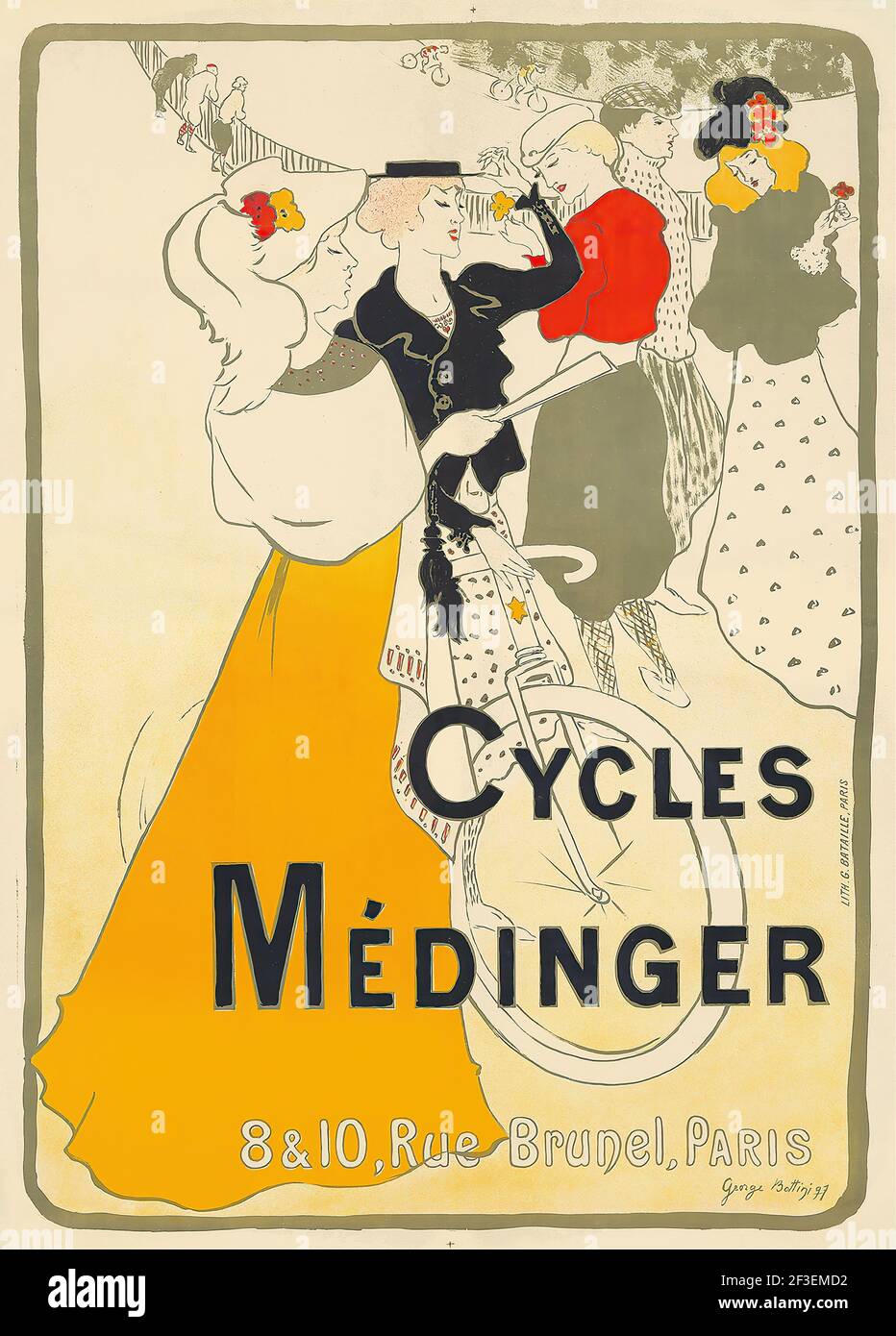 Zyklen M&#xe9;dinger , 1897. Private Sammlung. Stockfoto
