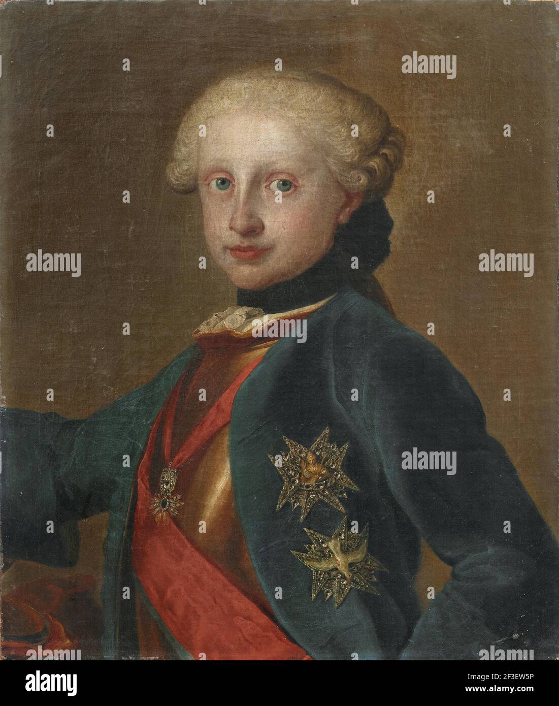 Porträt des Königs Ferdinand IV. Von Neapel und Sizilien (1751-1825). Private Sammlung. Stockfoto