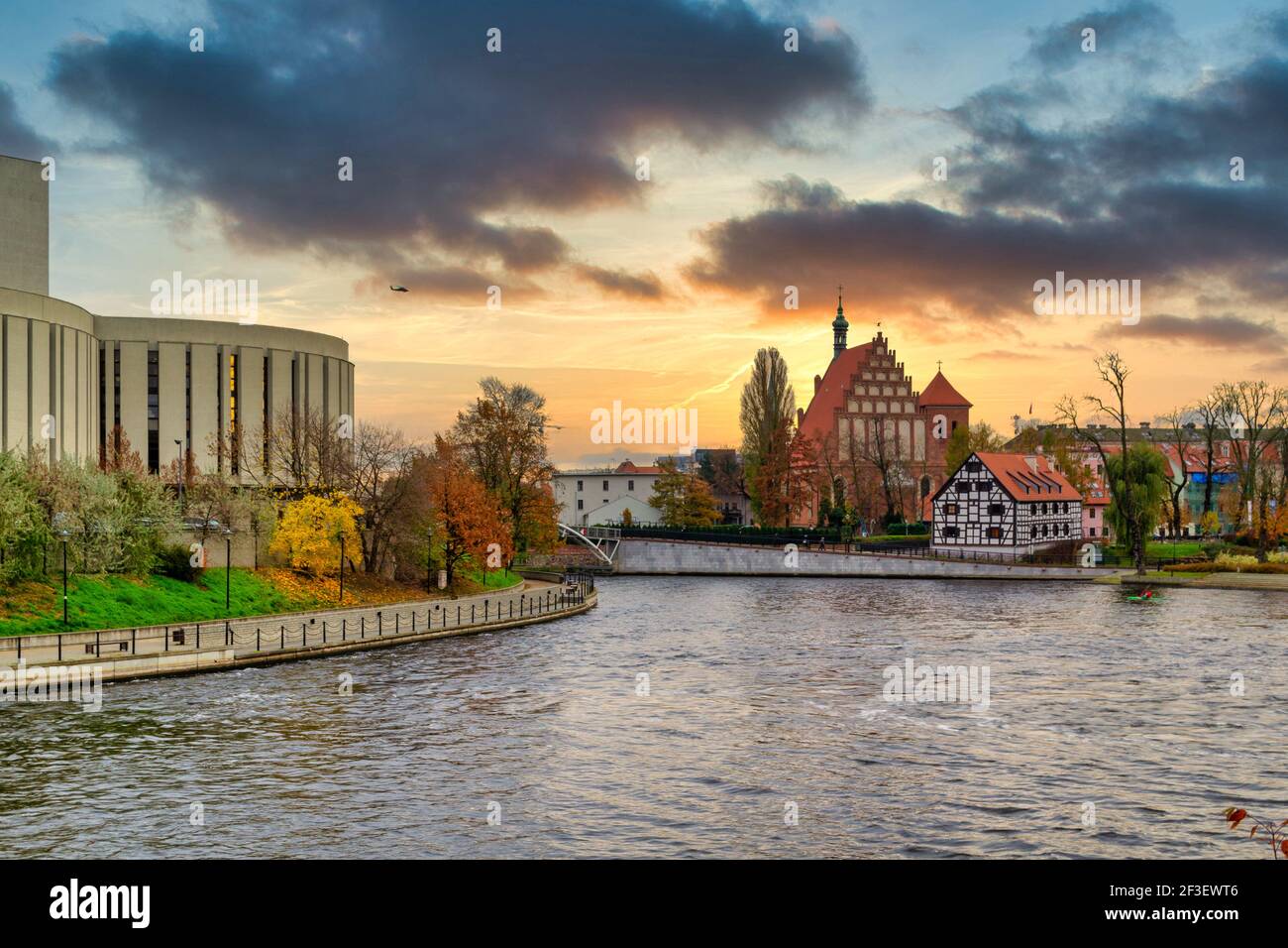 Historisches Stadtzentrum von Bydgoszcz, Polen. Stockfoto