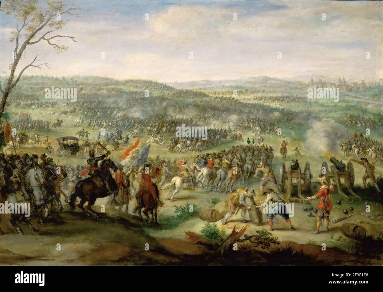 Die Schlacht am Weißen Berg am 8. November 1620, 1620. Gefunden in der Sammlung von Mus&#xe9;e du Louvre, Paris. Stockfoto