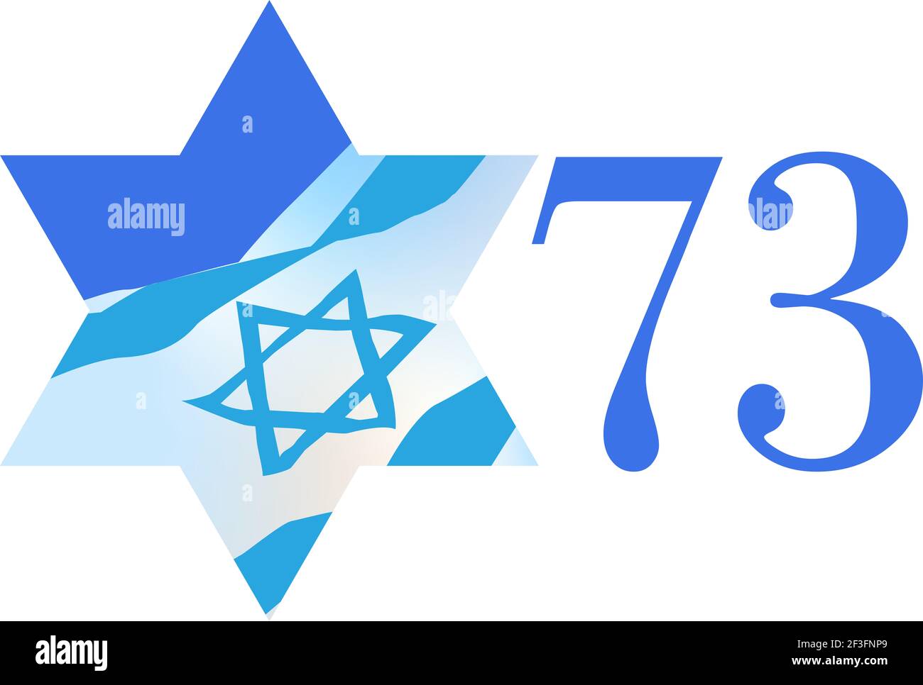 Israel 73 Unabhängigkeitstag Feier (Yom Ha'atzmaut) Stockfoto