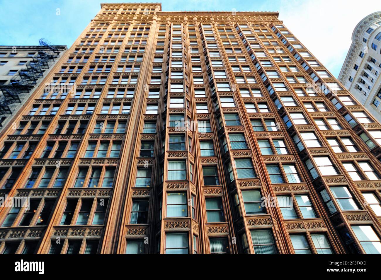 Chicago, Illinois, USA. Das Fisher Building in der Innenstadt von Chicago. Das Gebäude wurde 1896 fertiggestellt und liegt im berühmten Loop der Stadt. Stockfoto