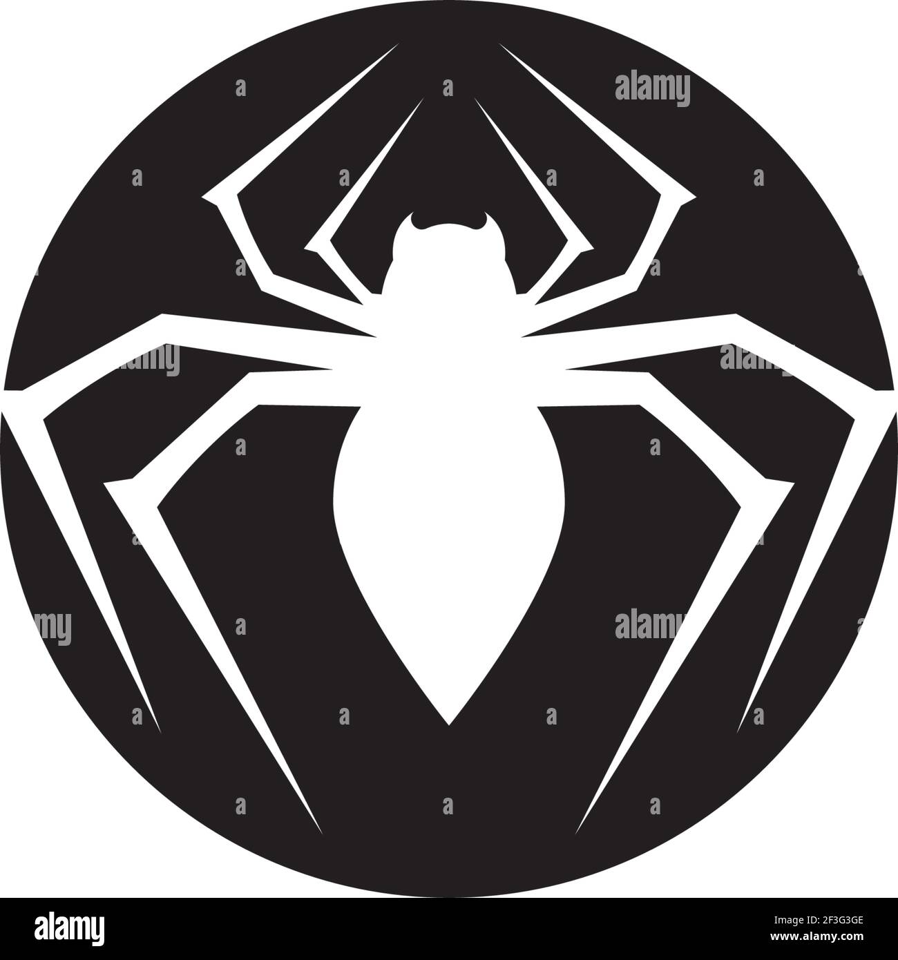 Spider Logo Symbol Illustration Design Stock Vektor