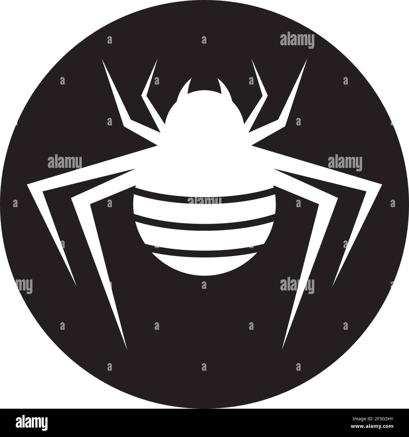Spider Logo Symbol Illustration Design Stock Vektor
