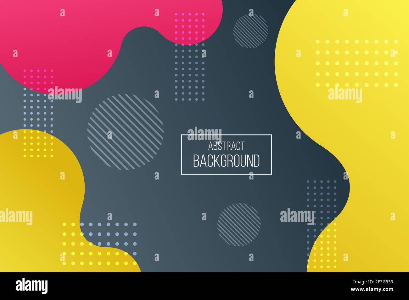 Bunte moderne Flüssigkeit abstrakten Hintergrund mit memphis Element Vektor Illustration Stock Vektor