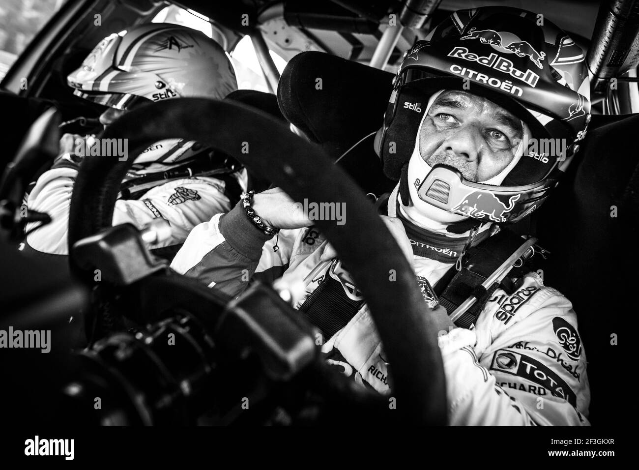 LOEB Sebastien (FRA), CITROEN C3 WRC, CITROEN TOTAL ABU DHABI WRT Portrait während der WRC World Rally Car Championship 2018, Tour de Corse Rallye vom 5. Bis 8. April in Ajaccio, Frankreich - Foto Antonin Vincent / DPPI Stockfoto