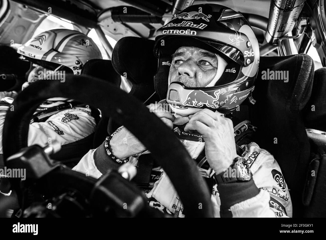 LOEB Sebastien (FRA), CITROEN C3 WRC, CITROEN TOTAL ABU DHABI WRT Portrait während der WRC World Rally Car Championship 2018, Tour de Corse Rallye vom 5. Bis 8. April in Ajaccio, Frankreich - Foto Antonin Vincent / DPPI Stockfoto