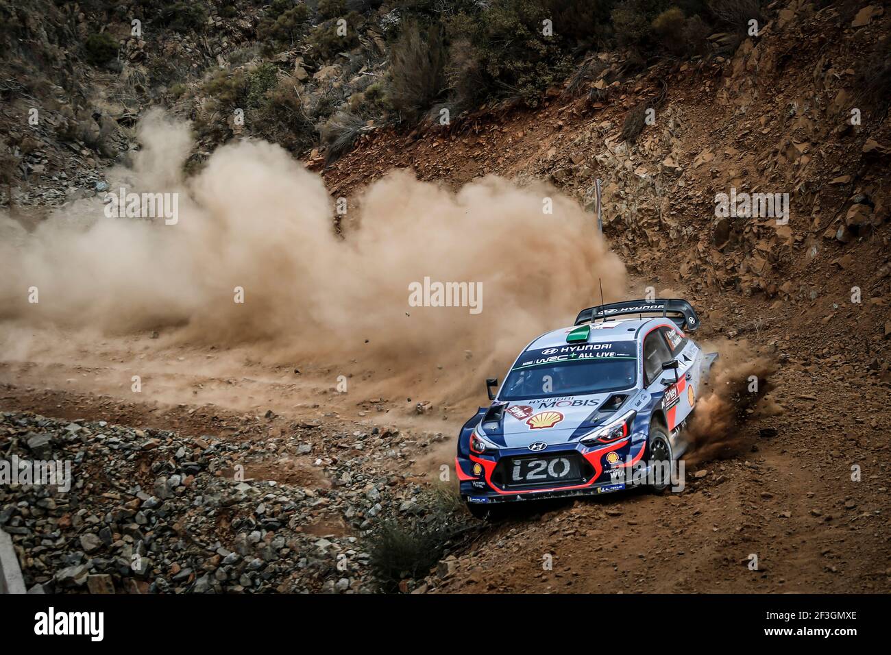 06 PADDON Hayden Daniel (NZL), MARSHALL Sebastian (GBR), HYUNDAI i20 WRC, HYUNDAI SHELL MOBIS WRT Aktion während der 2018 WRC World Rally Car Championship, Rallye der Türkei vom 13. Bis 16. September, in Marmaris - Foto Francois Flamand / DPPI Stockfoto