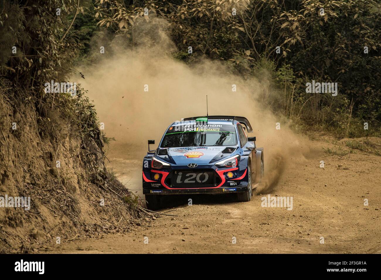 06 PADDON Hayden Daniel (NZL), MARSHALL Sebastian (GBR), HYUNDAI i20 WRC, HYUNDAI SHELL MOBIS WRT Aktion während der WRC World Rally Car Championship 2018, Rallye von Australien vom 15. Bis 18. november in Coffs Harbour, Australien - Foto Gregory Lenormand / DPPI Stockfoto