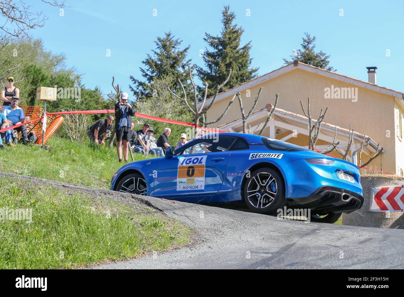 Illustration Neue Alpine A110 während der Rallye Frankreich 2018, Rallye Lyon-Charbonnières vom 19. Bis 21. April in Lyon Frankreich - Foto Alexandre Guillaumot / DPPI Stockfoto