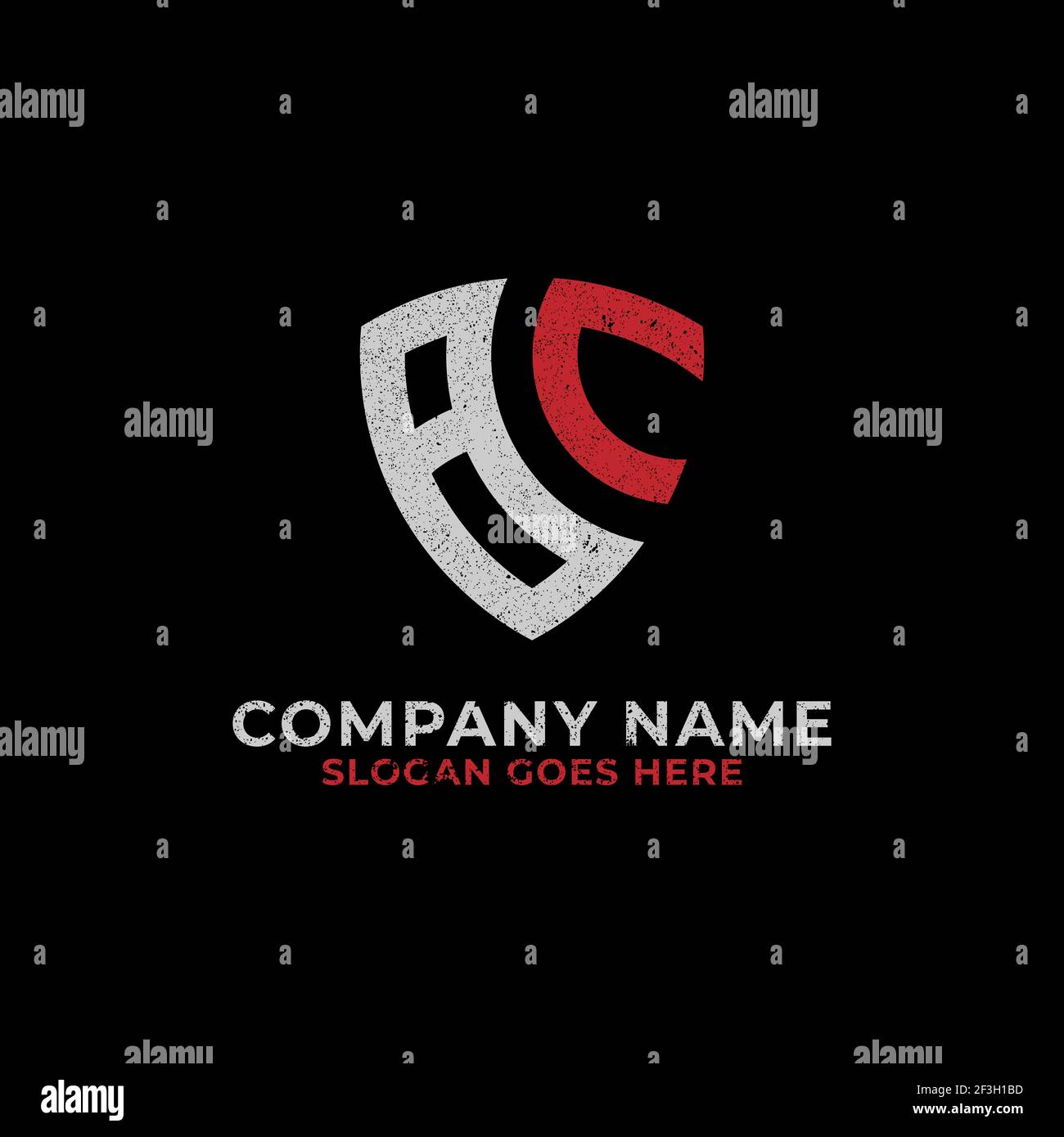 monogram BC Logo Abzeichen, Anfangsbuchstaben BC, CB Symbol mit Retro-Vintage rustikalen Stil Stock Vektor
