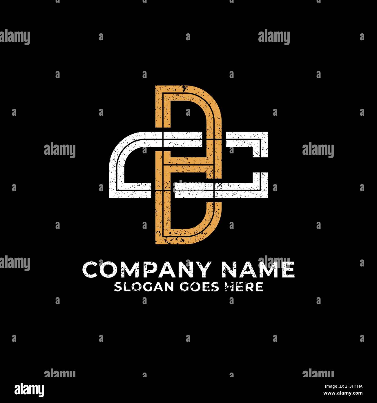 Monogram BC Logo Design Vektor, Anfangsbuchstabe BC, CB Symbol mit Retro Vintage rustikalen Stil Vorlage Stock Vektor