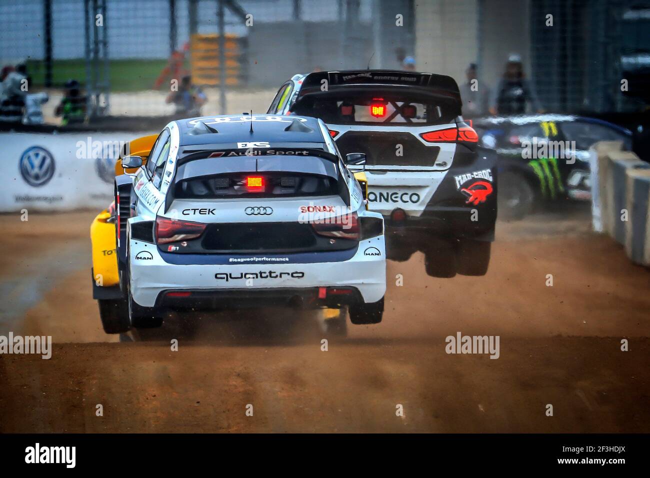 13 BAKKERUD Andreas (NOR) EKS Audi Sport Audi S1, Aktion, während der 2018 FIA World RX of USA vom 29. Bis 30. September in Austin - Foto Paulo Maria / DPPI Stockfoto