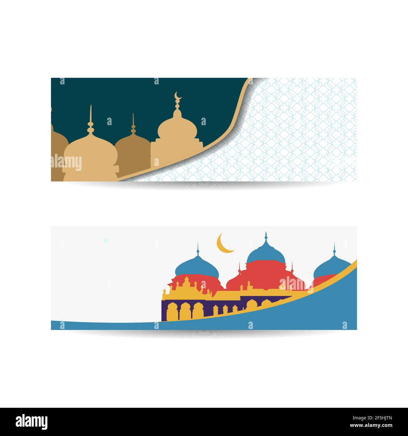 Schöne islamische Gruß Hintergrund mit Moschee Silhouette. Ramadan Monat. islamisches Hintergrund Banner Stock Vektor