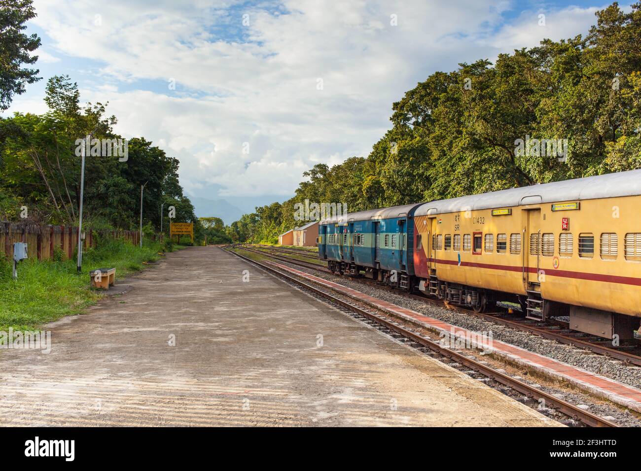 Indische Eisenbahn In Nilambur Malappuram Kerala Indien Stockfotografie Alamy