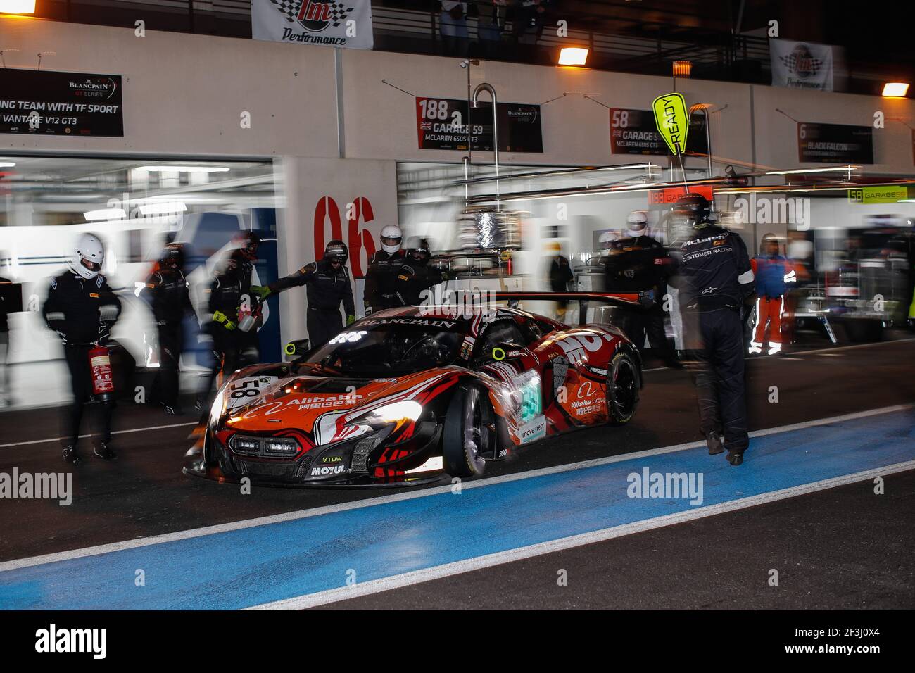 58 LEGODAR Come, (Fra), WATSON Andrew, (gbr), BARNICOAT Ben, (gbr), Garage 59 McLaren 650 S GT3, Aktion während des 1000 km langen Blancpain GT Series Langstreckenpokals in Le Castellet, 1. Bis 2 2018. juni - Foto Marc de Mattia / DPPI Stockfoto