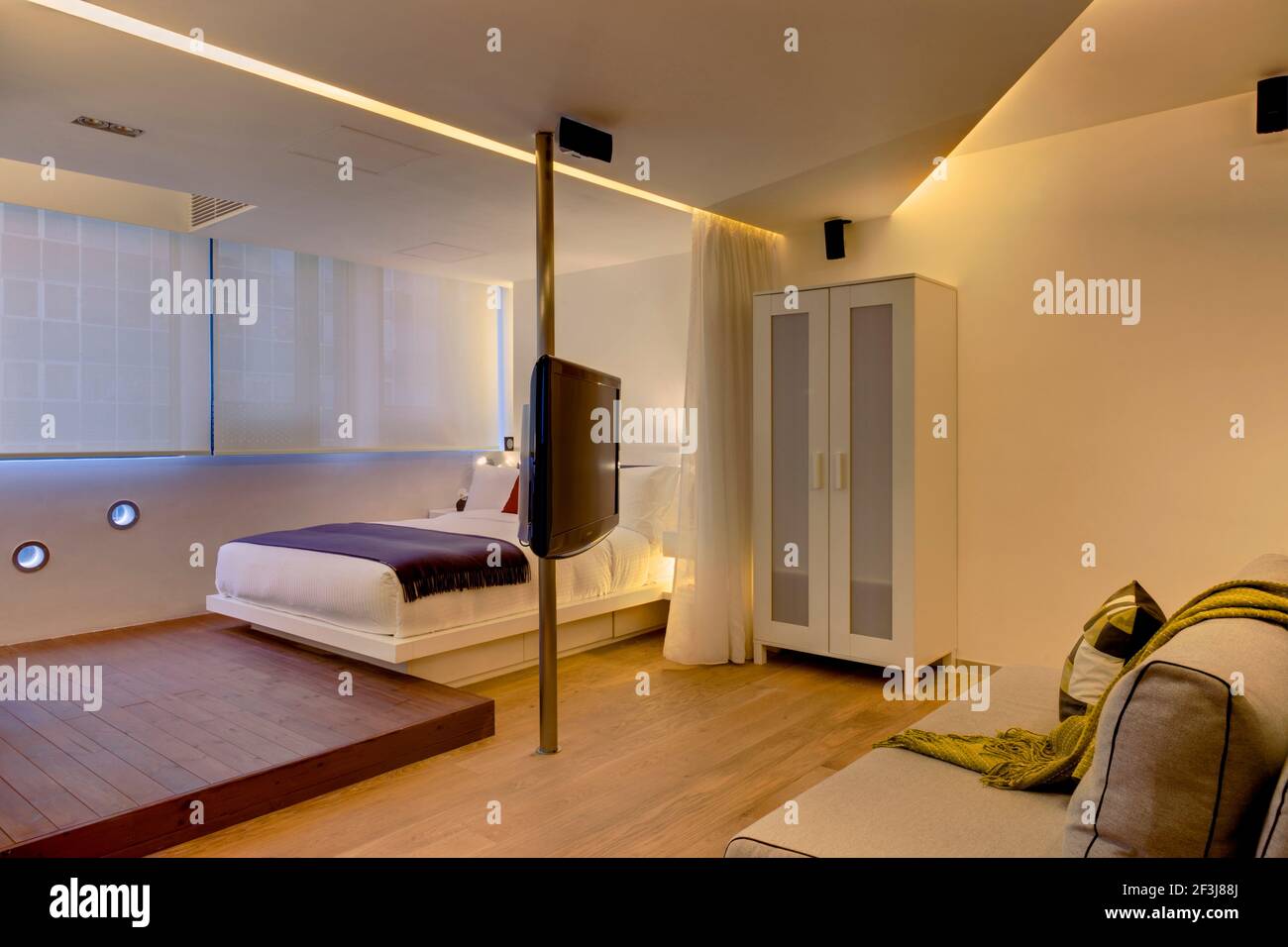 V Serviced Apartments, Causeway Bay, Hongkong (Designer: Anderson Lee) Stockfoto