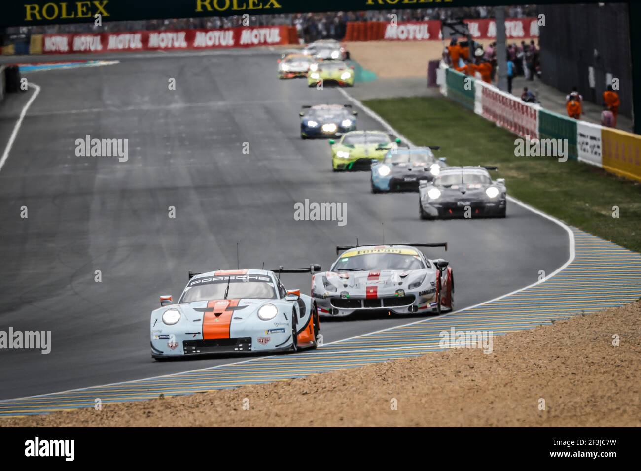 86 WAINWRIGHT Michael (gbr), BARKER Benjamin (gbr), DAVISON Alexander (aus), Porsche 911 RSR Team Gulf Racing, Action beim 2018-Stunden-Rennen von Le Mans 24, vom 16. Bis 17. Juni auf der Rennstrecke von Le Mans, Frankreich - Foto Florent Gooden / DPPI Stockfoto