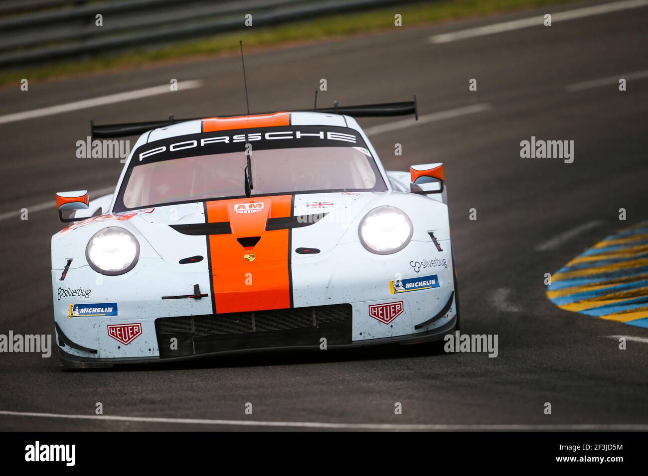 86 WAINWRIGHT Michael (gbr), BARKER Benjamin (gbr), DAVISON Alexander (aus), Porsche 911 RSR Team Gulf Racing, Action beim 2018-Stunden-Testtag 24 von Le Mans, am 3. Juni auf der Rennstrecke von Le Mans, Frankreich - Foto Antonin Vincent / DPPI Stockfoto