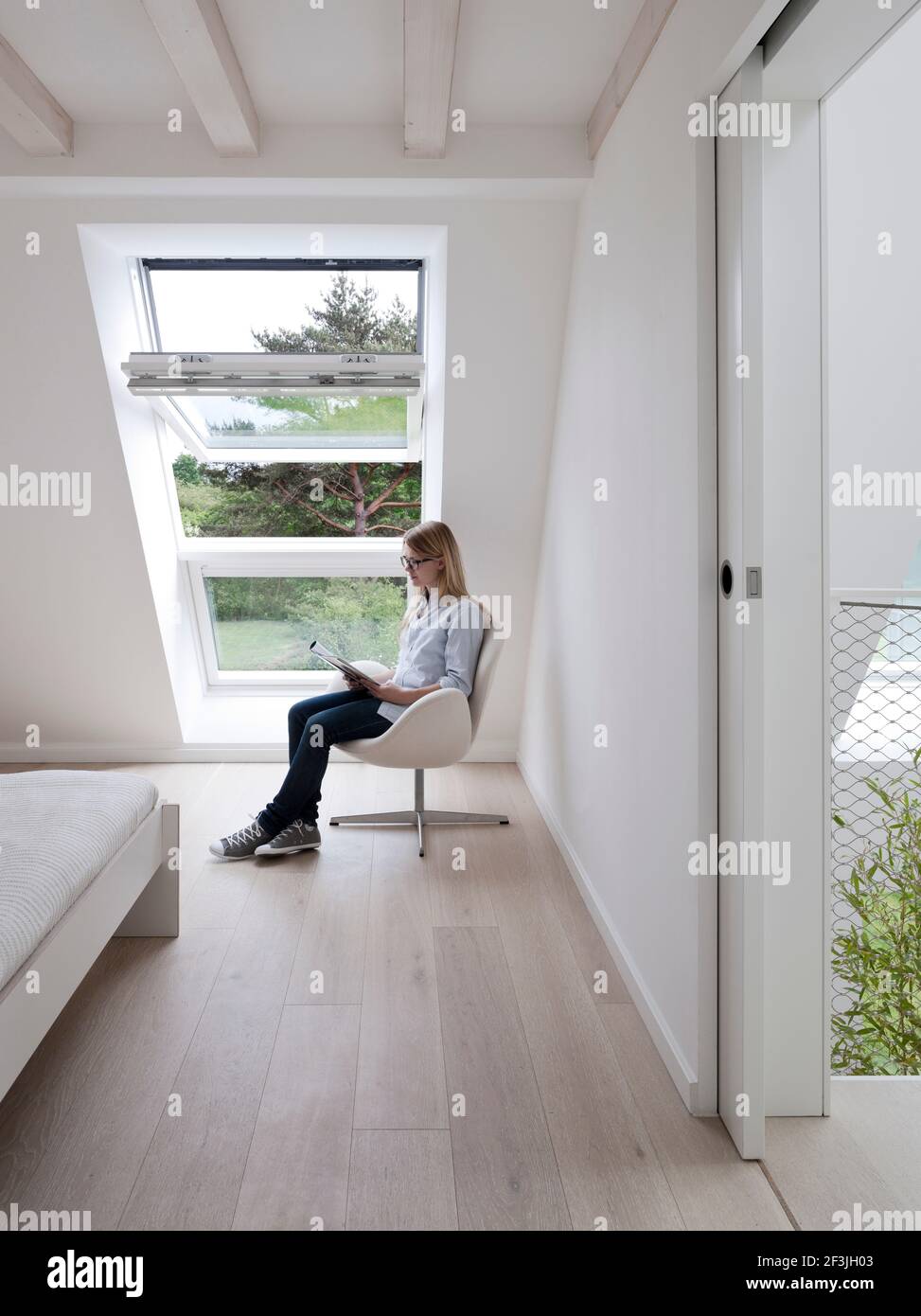 Innenansicht des Licht-Activ-Haus, Hamburg Stockfoto