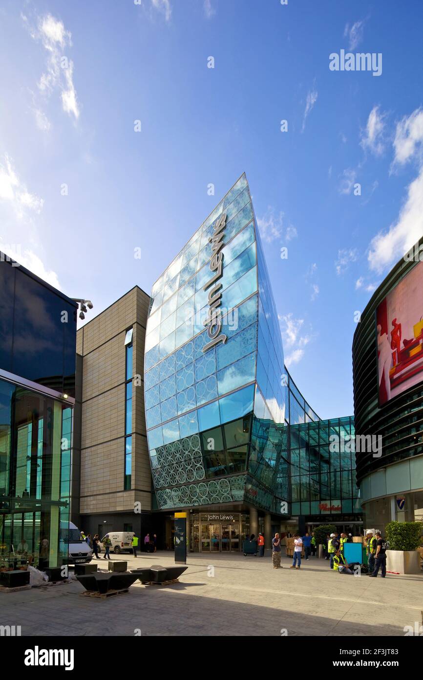 John Lewis Partnership Stratford, Westfield Shopping Centre Stratford. Ausbauung eines neuen John Lewis-Stores im Westfield Shopping Centre in Stratford Stockfoto