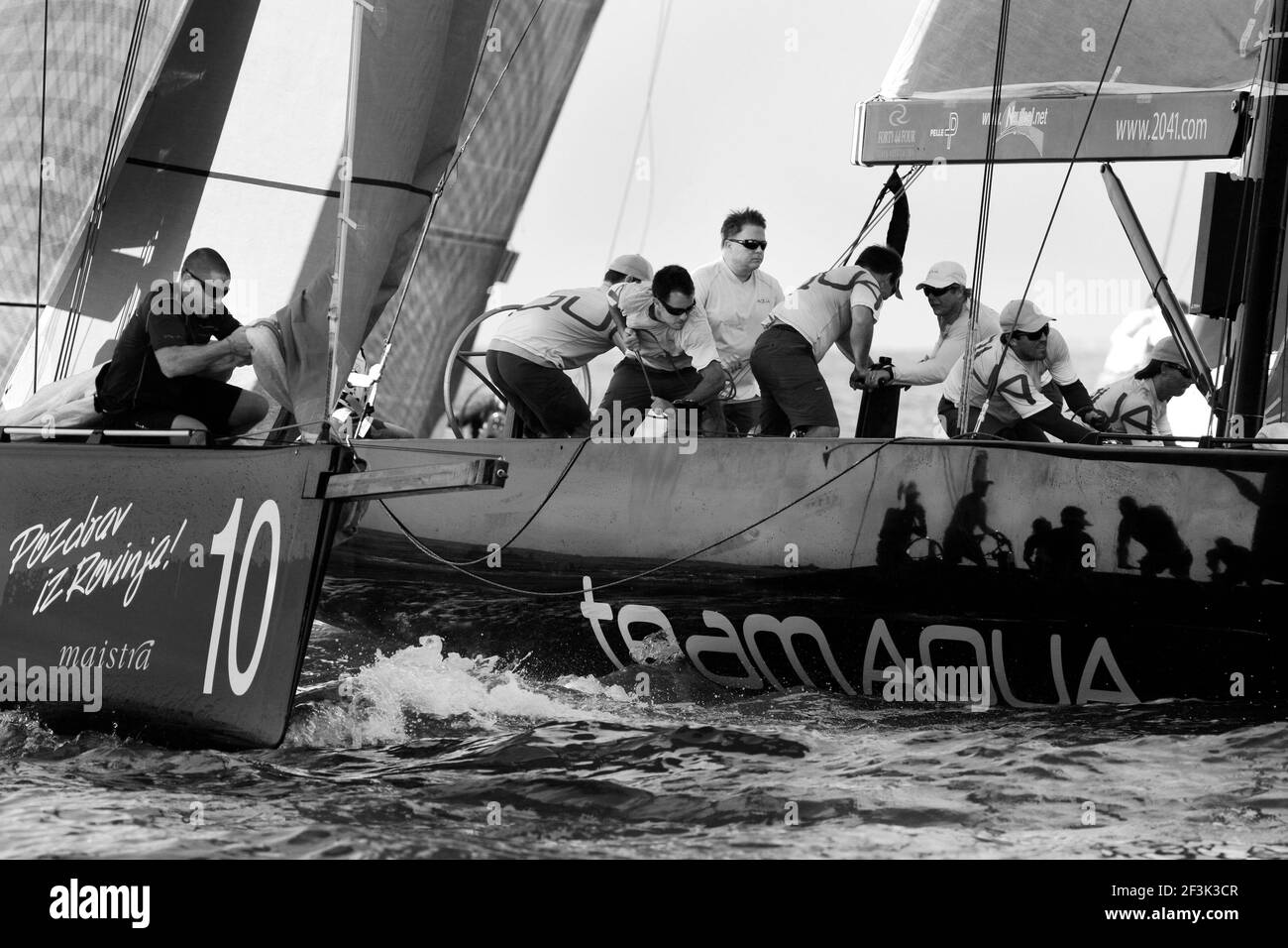SEGELN - ADRIS RC44 WELTMEISTERSCHAFT 2012 - KROATIEN - 04/10/2012 - FOTO GABOR TURCSI / DPPI - TEAM AQUA (GBR) Stockfoto
