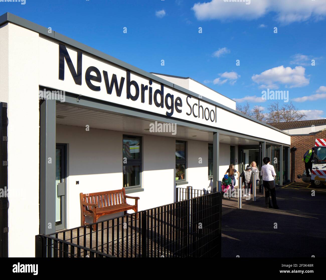 Newbridge SEN School, LB Redbridge. Erweiterung und Sanierung der Newbridge SEN School durch Wates London Construction Stockfoto