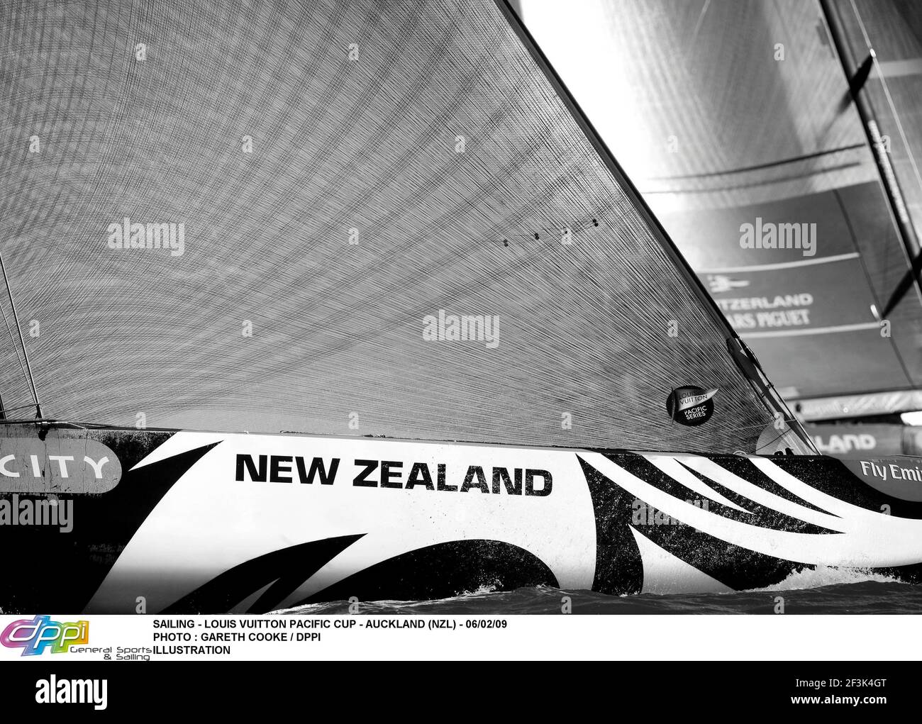 SEGELN - LOUIS VUITTON PACIFIC CUP - AUCKLAND (NZL) - 06/02/09 FOTO : GARETH COOKE / DPPI ILLUSTRATION Stockfoto