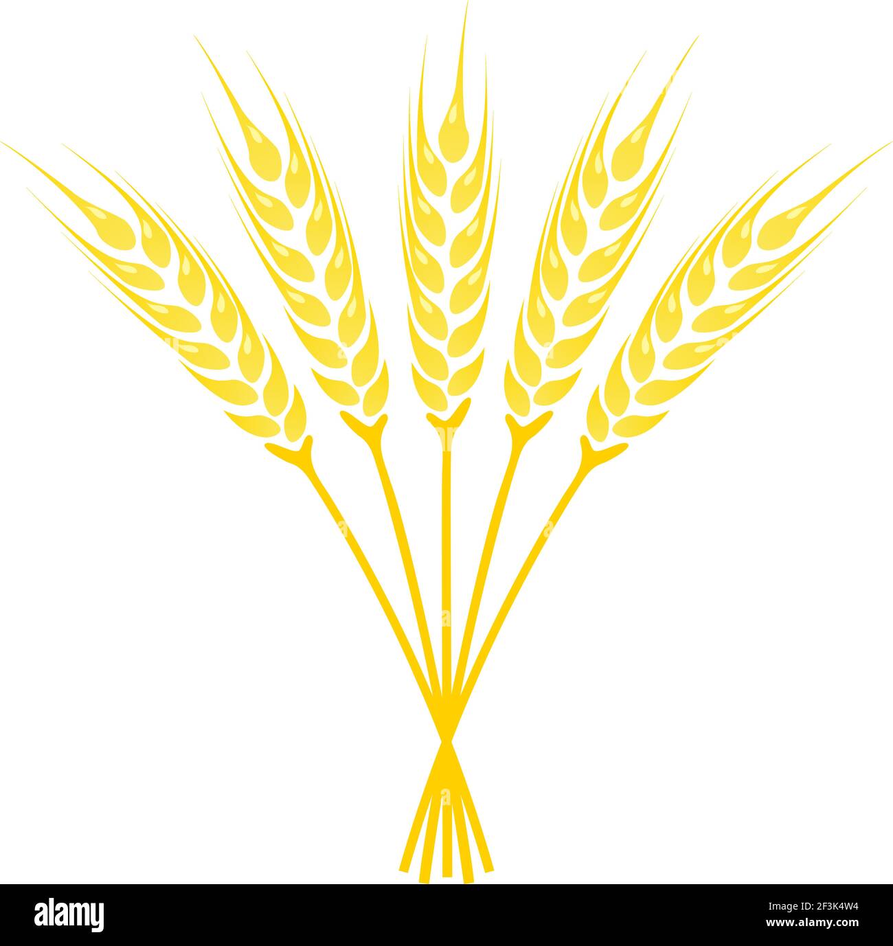 Symbol „Ohren des Weizens“ Stock Vektor