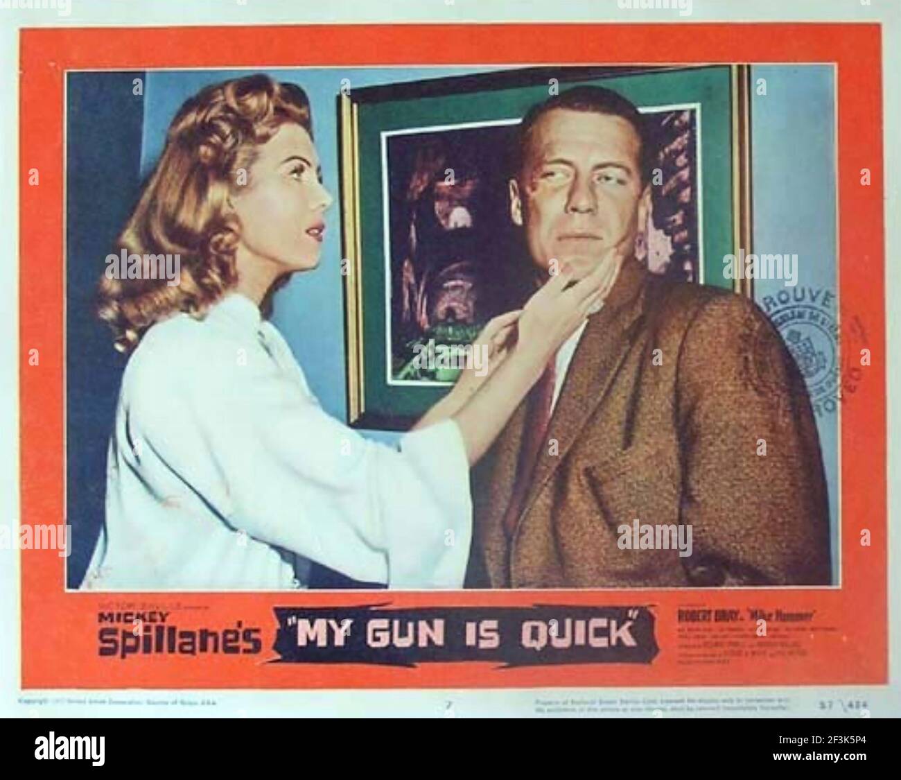 MY GUN IS QUICK 1957 United Artists Film mit Whitney Blake und Robert Bray Stockfoto