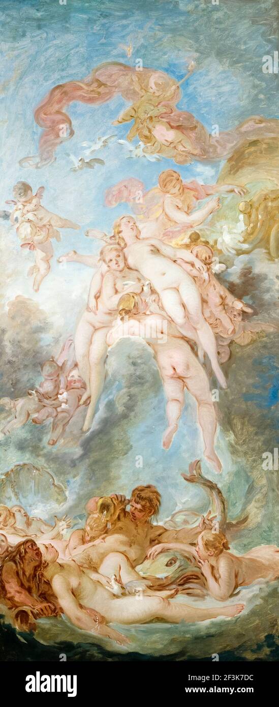 Die Geburt der Venus, Gemälde von François Boucher, um 1765 Stockfoto