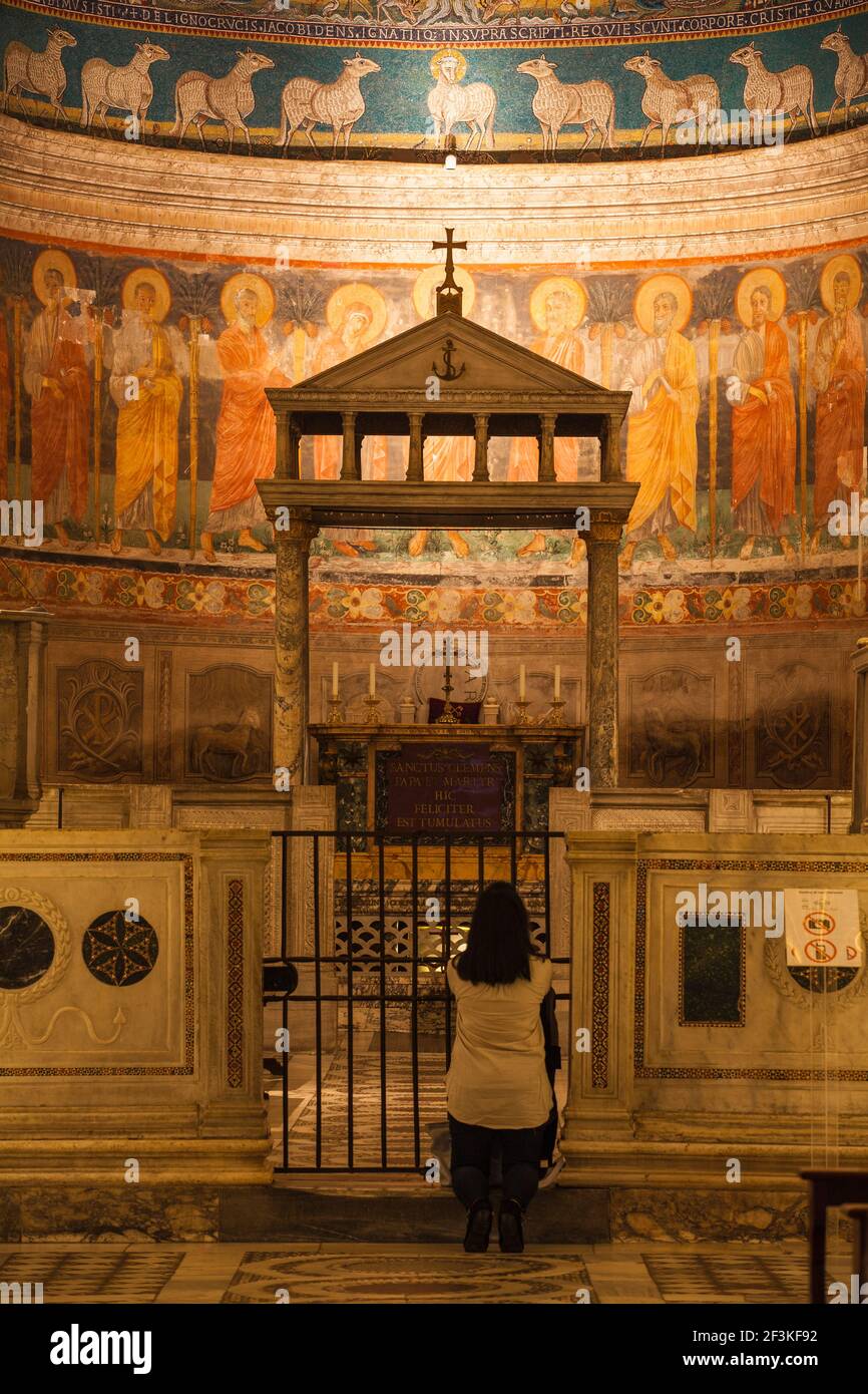 Italien, Latium, Rom, Basilica di San Clemente Stockfoto