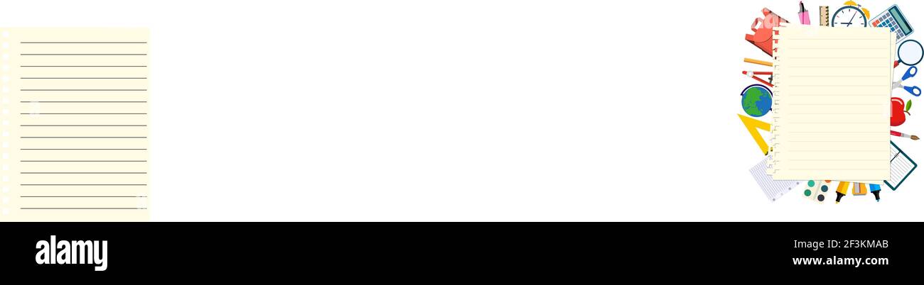 Zurück zur Schule Thema Hintergrund Stock Vektor