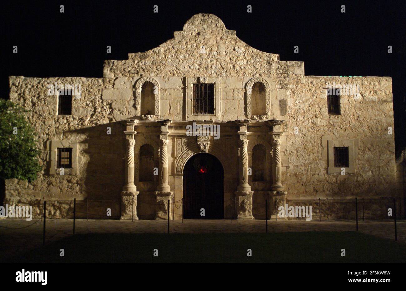 Die Alamo Mission, Schauplatz der berühmten Schlacht der Texas Revolution, Februar-März 1836, San Antonio, Texas, USA Stockfoto