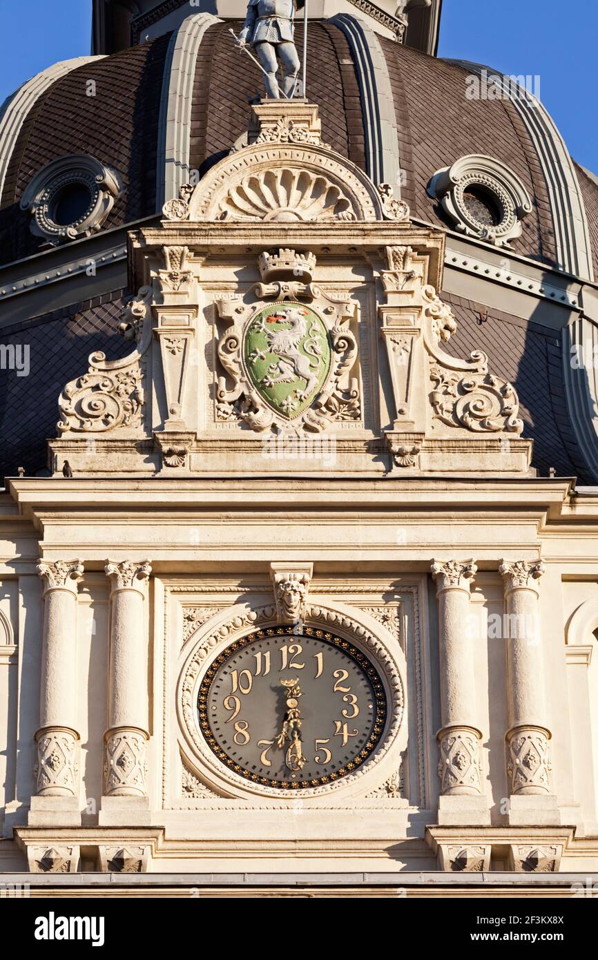 Uhrturm des Rathauses, Graz, Steiermark, Österreich Stockfoto