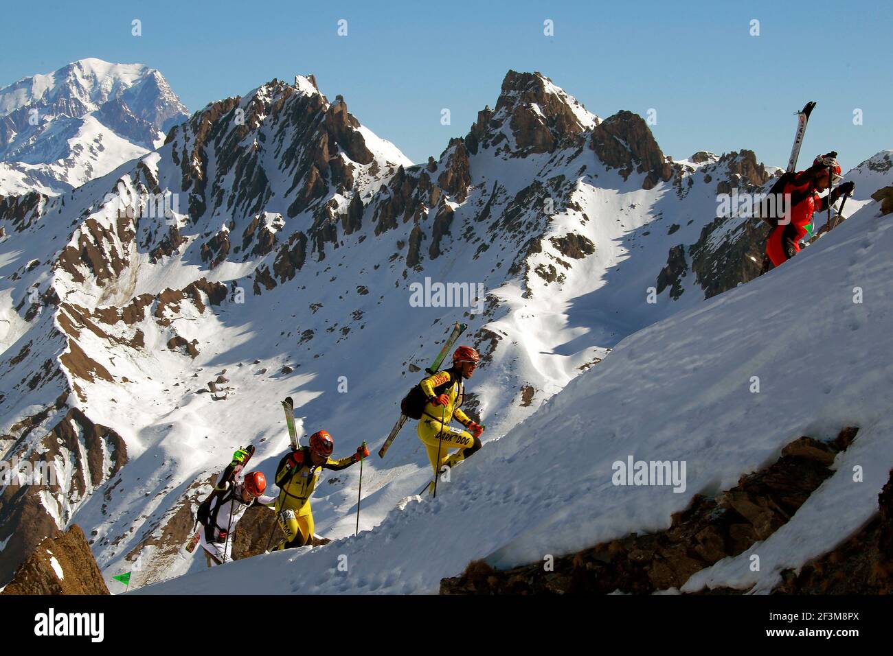 SKI ALPINISME - PIERRA MENTA 2012 - Arêches - Beaufort - 15-18/03/2012 - FOTO GERARD BERTHOUD / DPPI - ILLUSTRATION Stockfoto