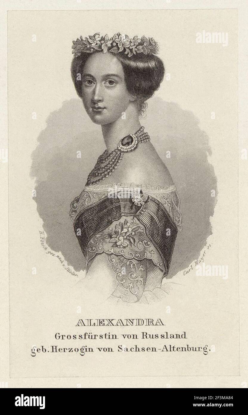 Alexandra Feodorovna (Alix von Hessen) Alexandra Feodorovna (1872. – 17. Juli 1918) War Kaiserin von Russland als Gattin von Nikolaus II - der letzte Herrscher von Stockfoto