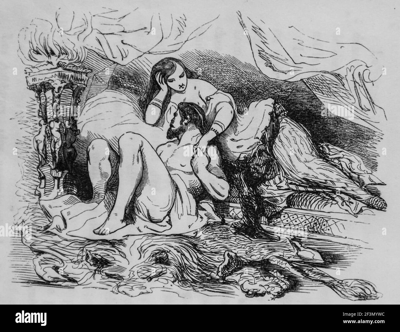 la mythologie par philipon de la madelaine,editeur j.mallet, 1842 Stockfoto