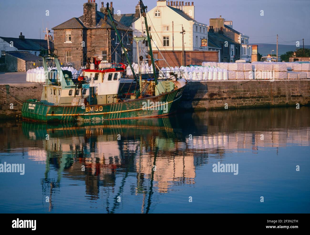 Glasson Dock in der Nähe von Lancaster an der Lune Mündung in 1993 Stockfoto