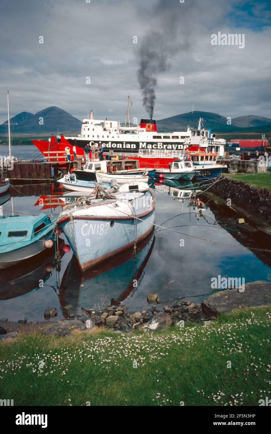 Port Askaig auf der Insel Islay Stockfoto