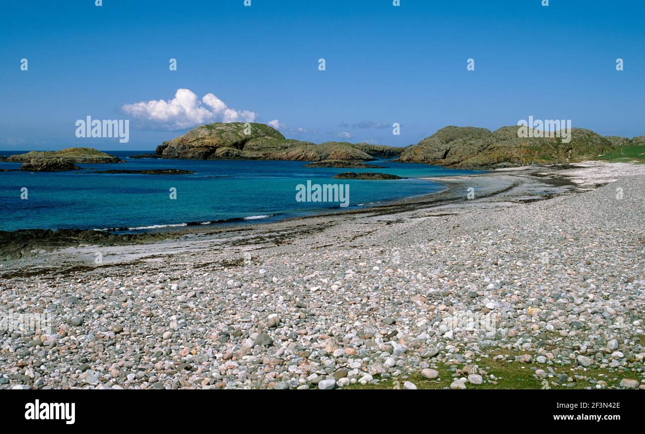 Die Westküste der Inneren Hebriden Insel Iona Stockfoto