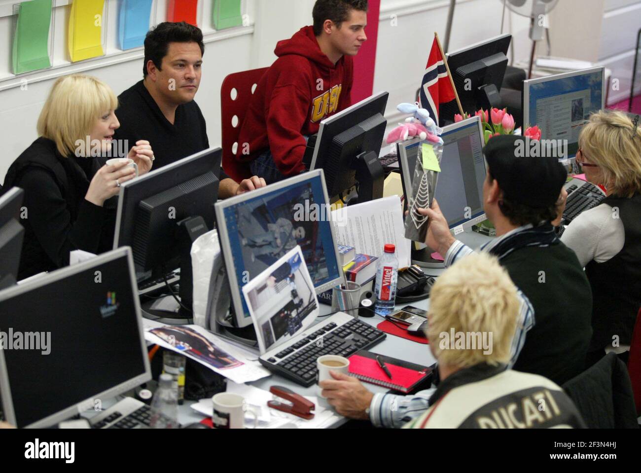 Janet Street Porters neue TV-Sendung 'DEADLINE' in Produktion. PIC David Sandison Stockfoto