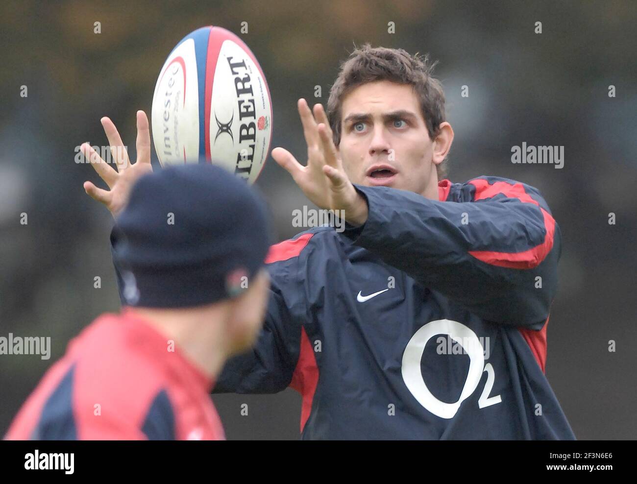 ENGLAND AUSBILDUNG IN BISHAM ABBEY FÜR IHR SPIEL MIT ARGENTINIEN. BEN JOHNSON 7/11/2006 BILD DAVID ASHDOWNRUGBY ENGLAND Stockfoto