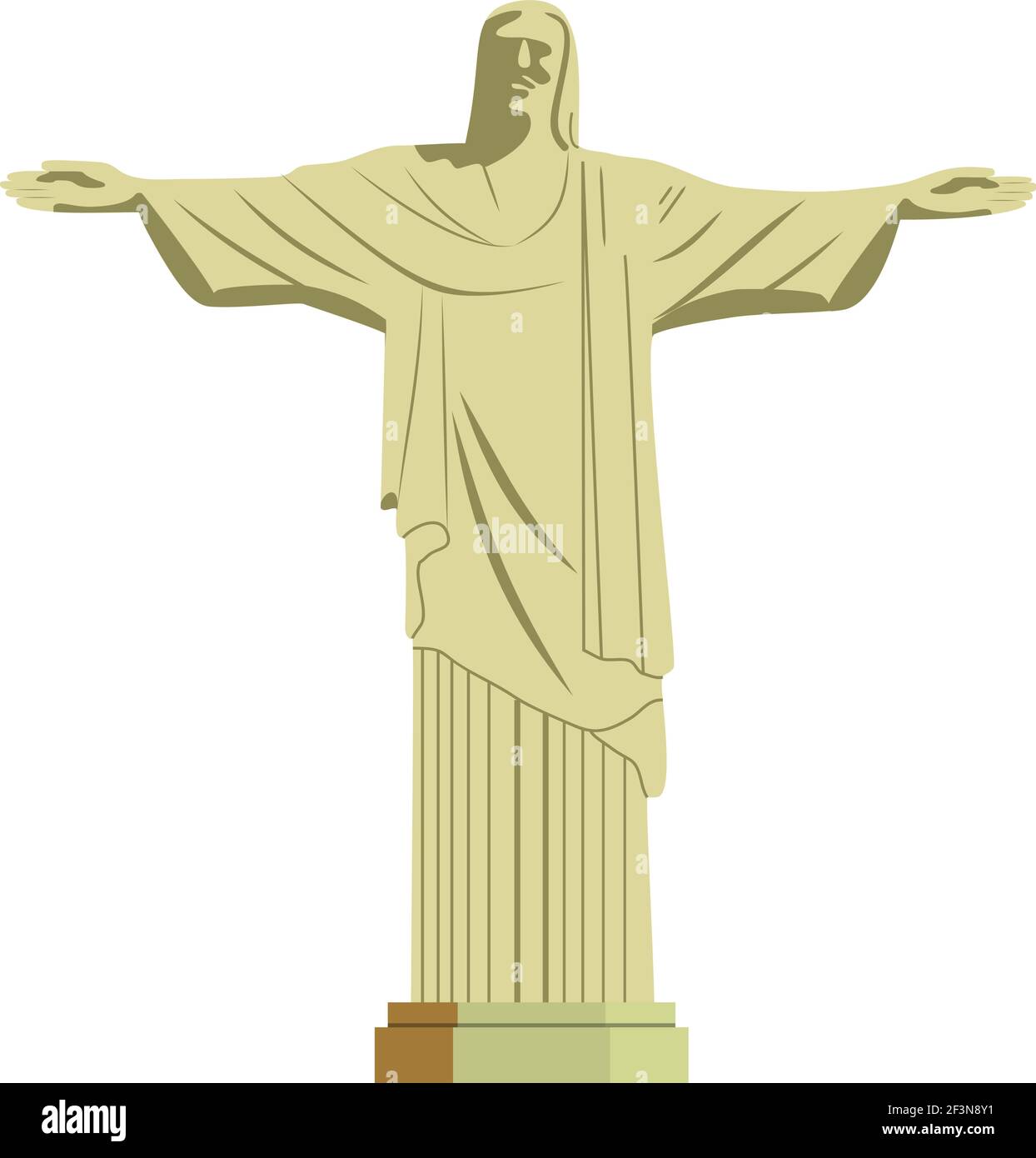 Statue von Jesus Christus Stock Vektor
