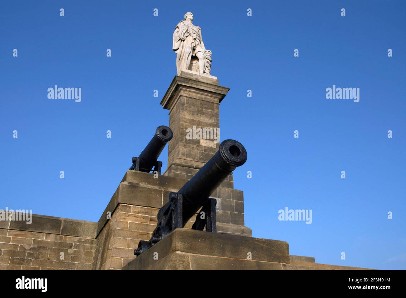 Tynemouth ist eine Stadt und ein historisches Resort in Tyne and Wear, England, an der Mündung des Flusses Tyne gelegen. Stockfoto